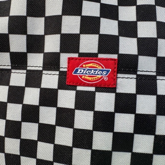 Dickies Checkered Messenger Bag Flap Front Hook & Loop Closure Adjustable Strap - Picture 16 of 16